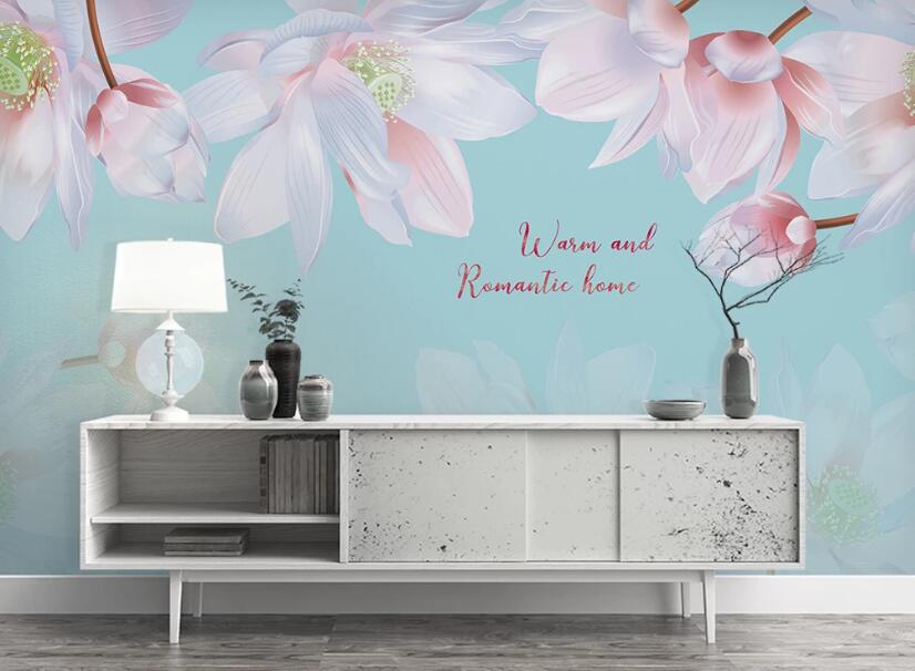 3D Warm Flowers 1004 Wall Murals