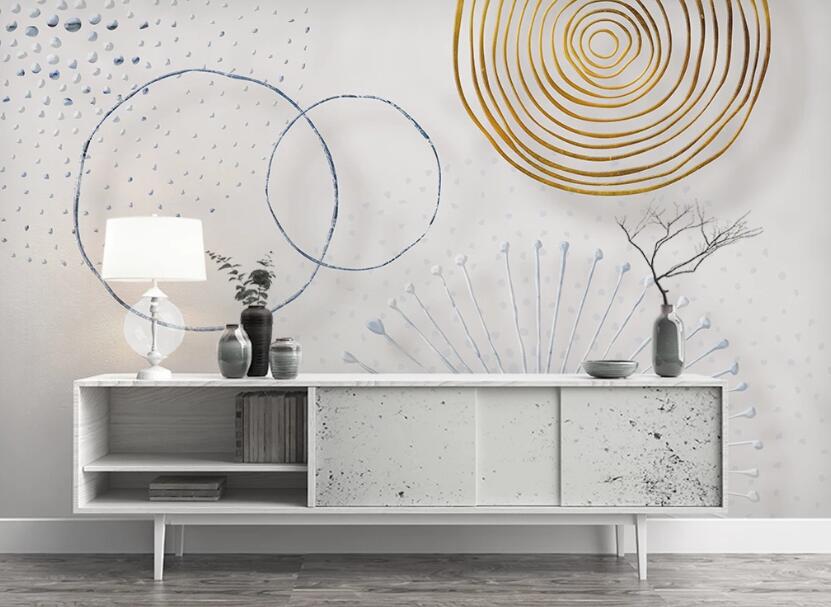 3D Circular Art Style 992 Wall Murals