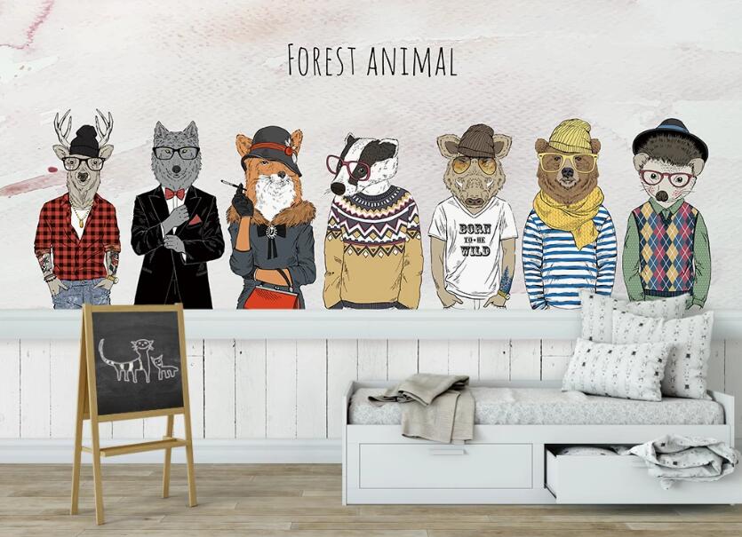 3D Animal Clothing Fashion 948 Wall Murals