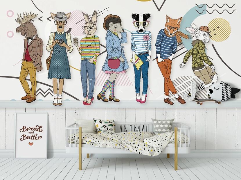 3D Animal Fashion 947 Wall Murals
