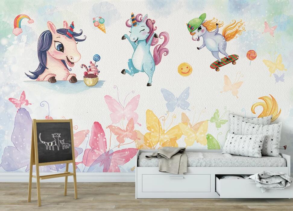 3D Vigorous Ponies 928 Wall Murals