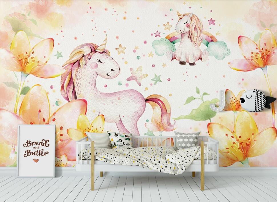 3D Orange Dream World 924 Wall Murals