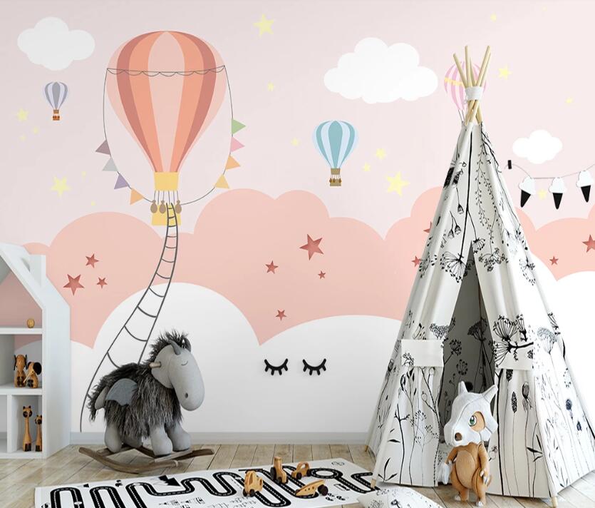 3D Pink Dreamy Cloud 1152 Wall Murals