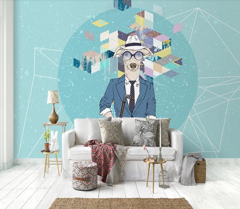 3D Gentleman Old Sheep 1145 Wall Murals