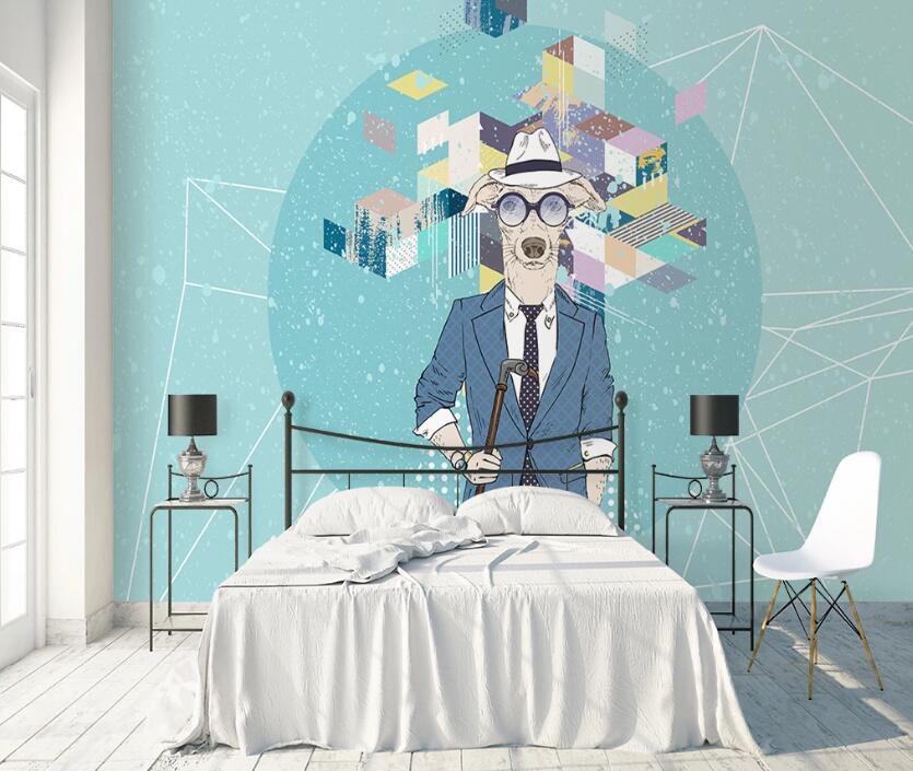 3D Gentleman Old Sheep 1145 Wall Murals