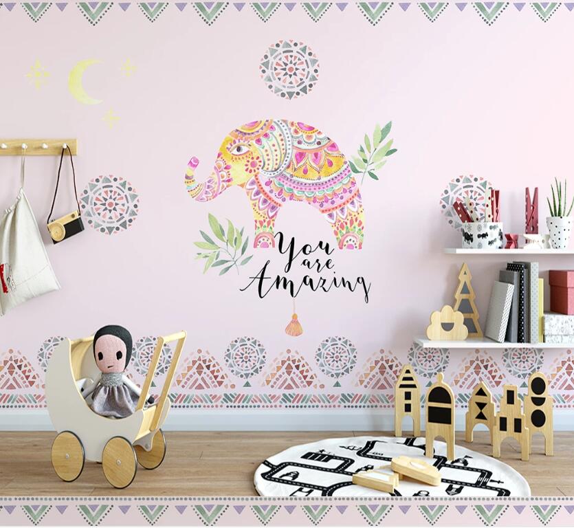 3D Magical Elephant 1143 Wall Murals