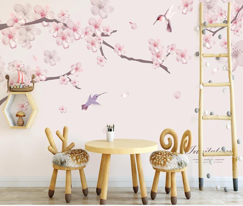 3D Spring Peach Blossom 1126 Wall Murals