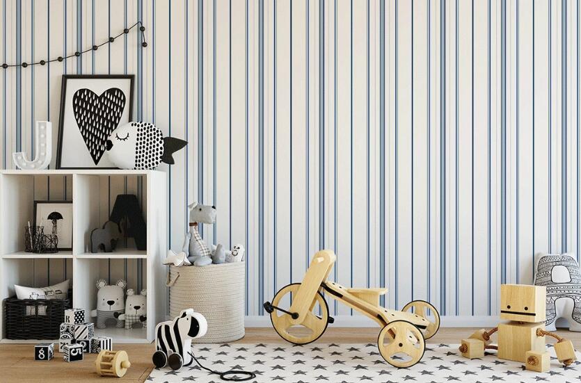 3D Tricolor Stripes 900 Wall Murals