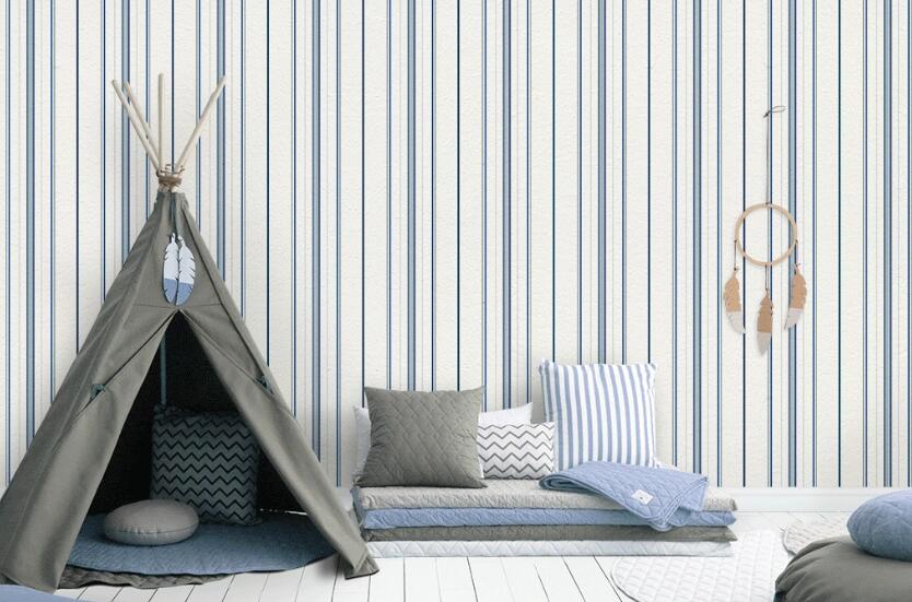 3D Tricolor Stripes 900 Wall Murals