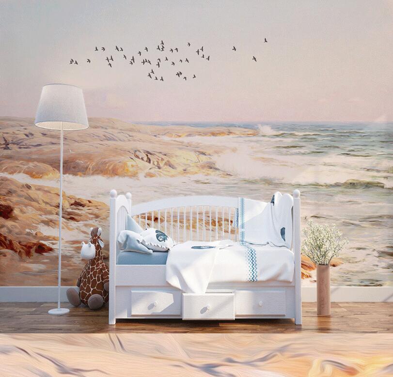 3D Seaside Island 896 Wall Murals