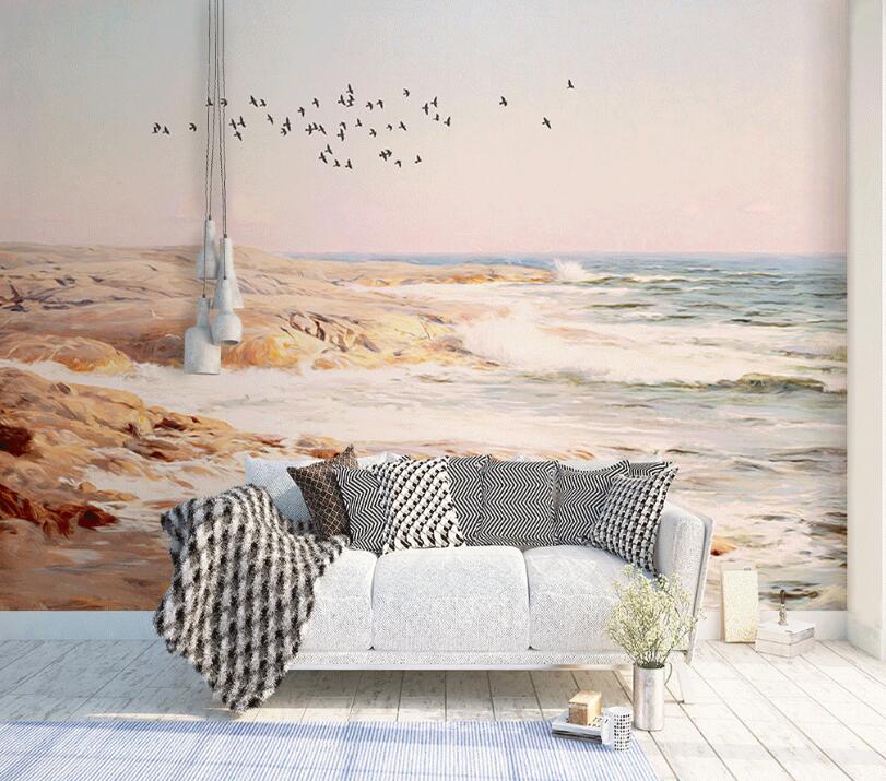 3D Seaside Island 896 Wall Murals