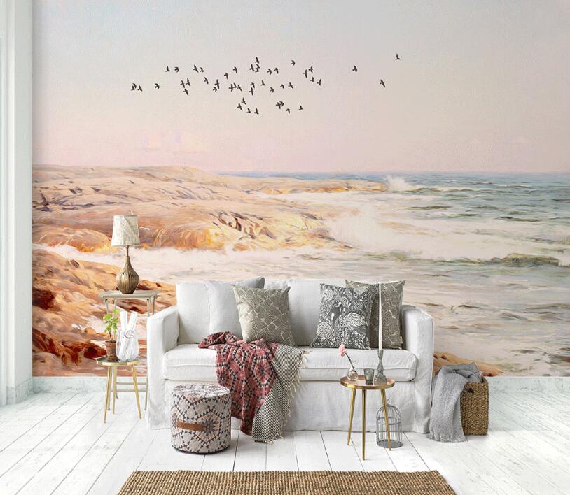 3D Seaside Island 896 Wall Murals