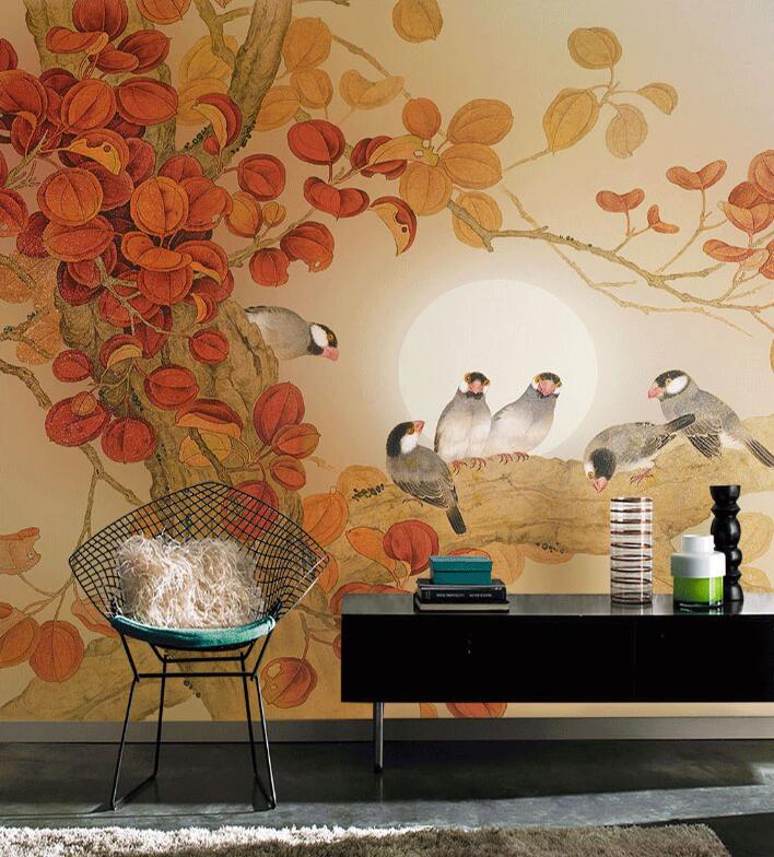 3D Hazy Autumn 890 Wall Murals