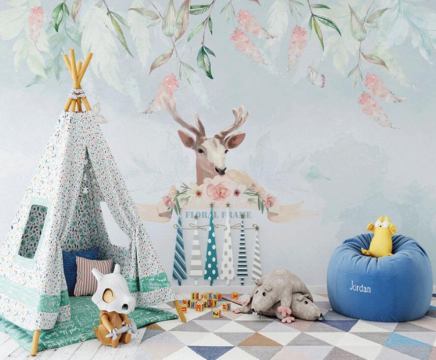 3D Ignorant Deer 886 Wall Murals