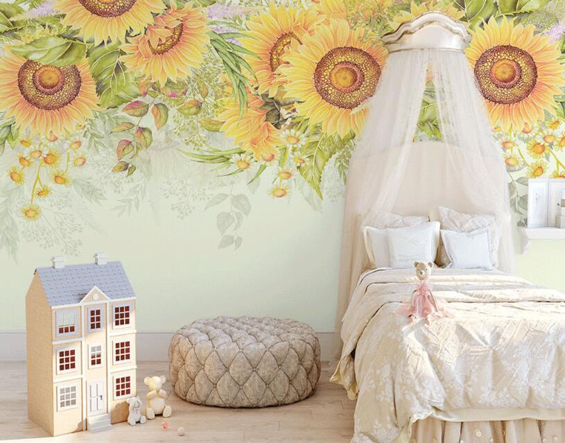 3D Vitality Sunflower 882 Wall Murals