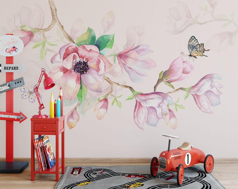 3D Blooming Beautiful Flowers 880 Wall Murals