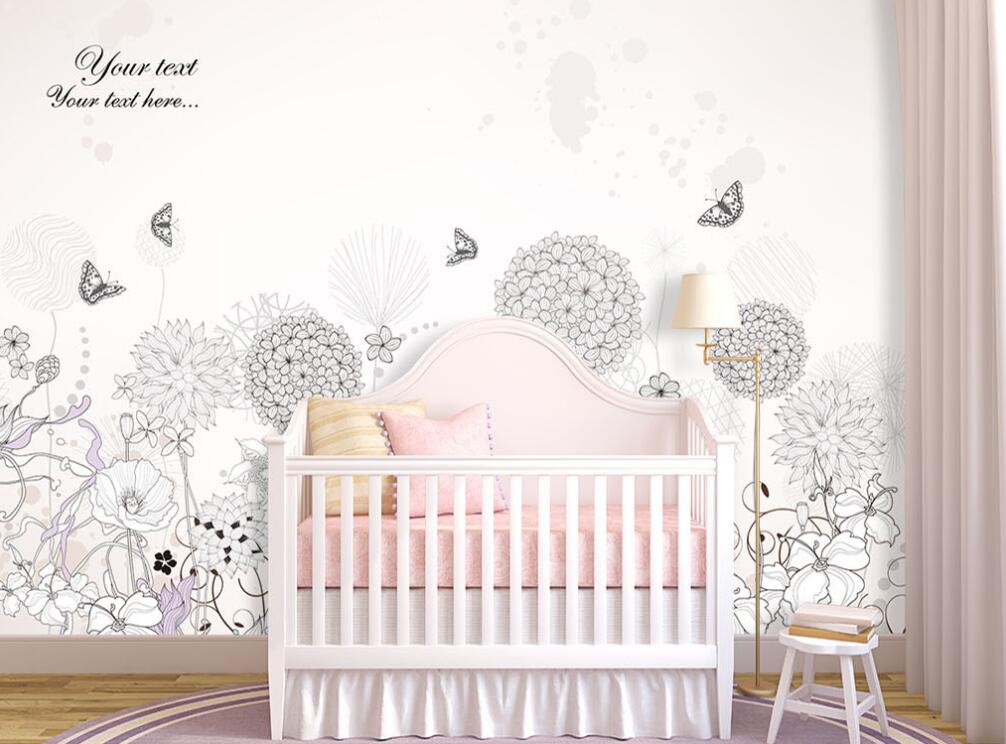 3D Butterfly Bush 857 Wall Murals