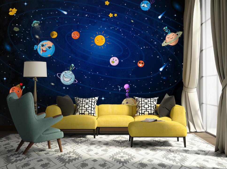 3D Starry Imagination 057 Wall Murals