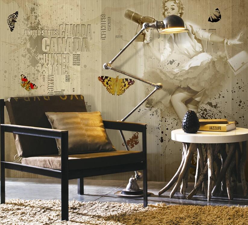 3D Retro Era 041 Wall Murals