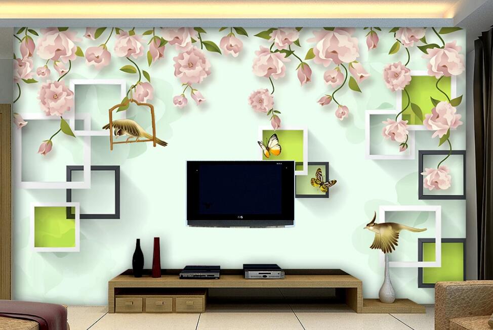 3D Animal Frame 014 Wall Murals