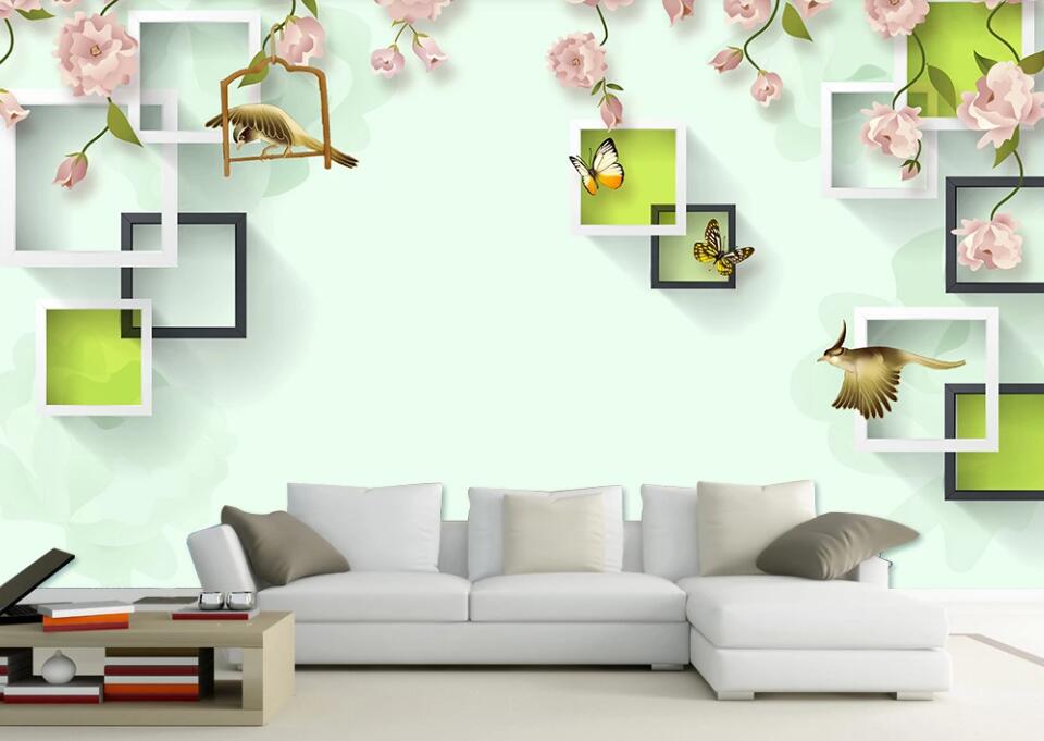 3D Animal Frame 014 Wall Murals