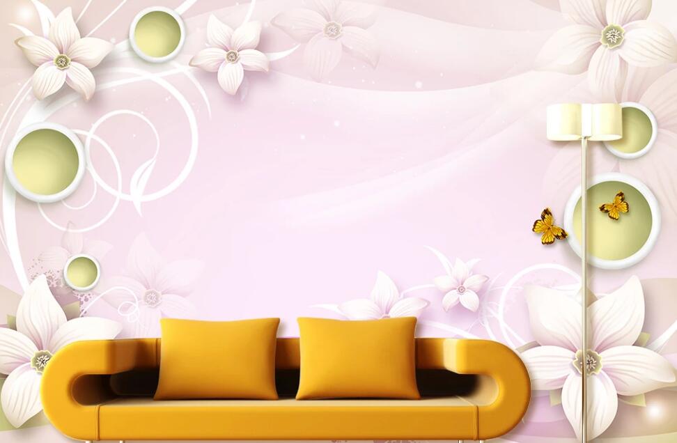 3D Pink World 008 Wall Murals
