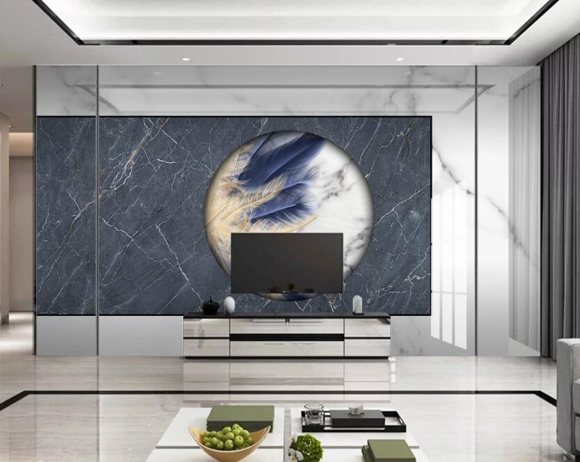 3D Round Doodle 347 Wall Murals