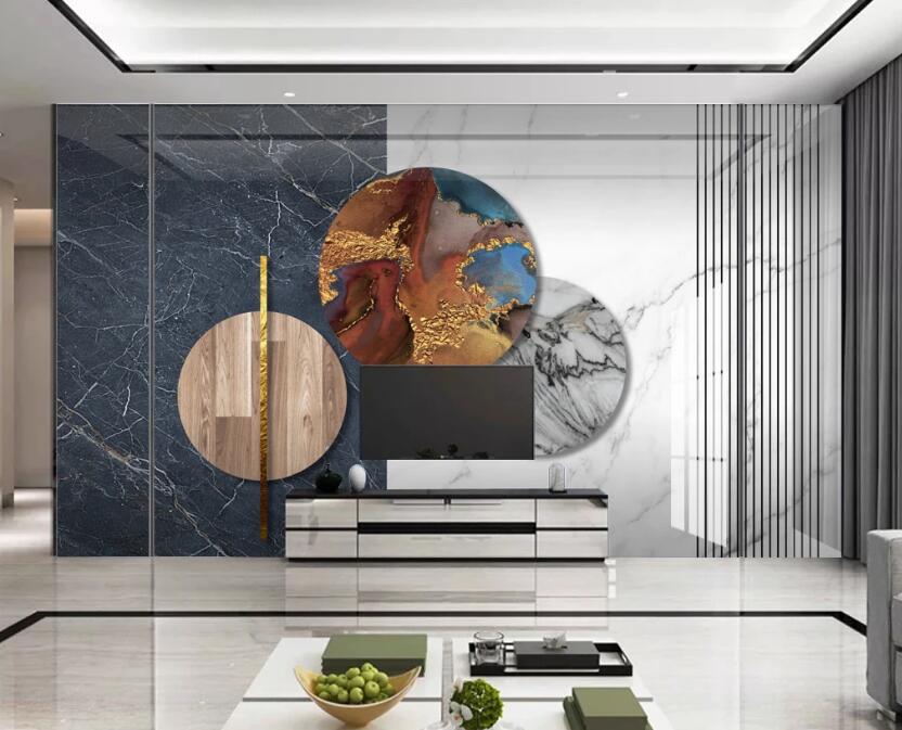 3D Landscape Round 344 Wall Murals