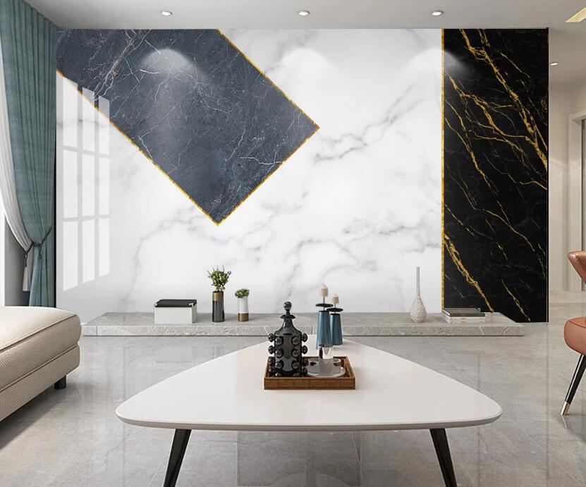 3D Gray Pentagon 341 Wall Murals