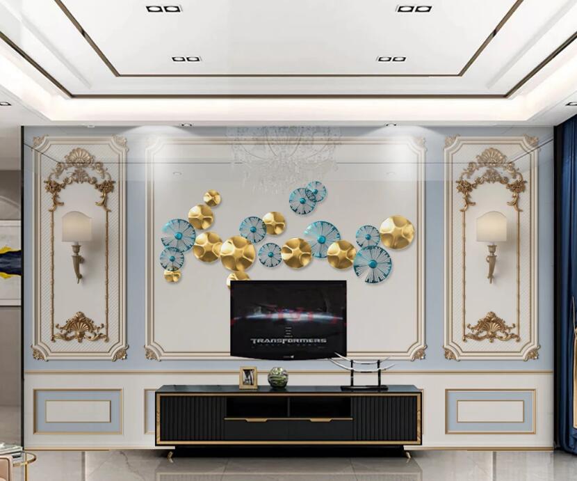 3D Two-color Disc 331 Wall Murals