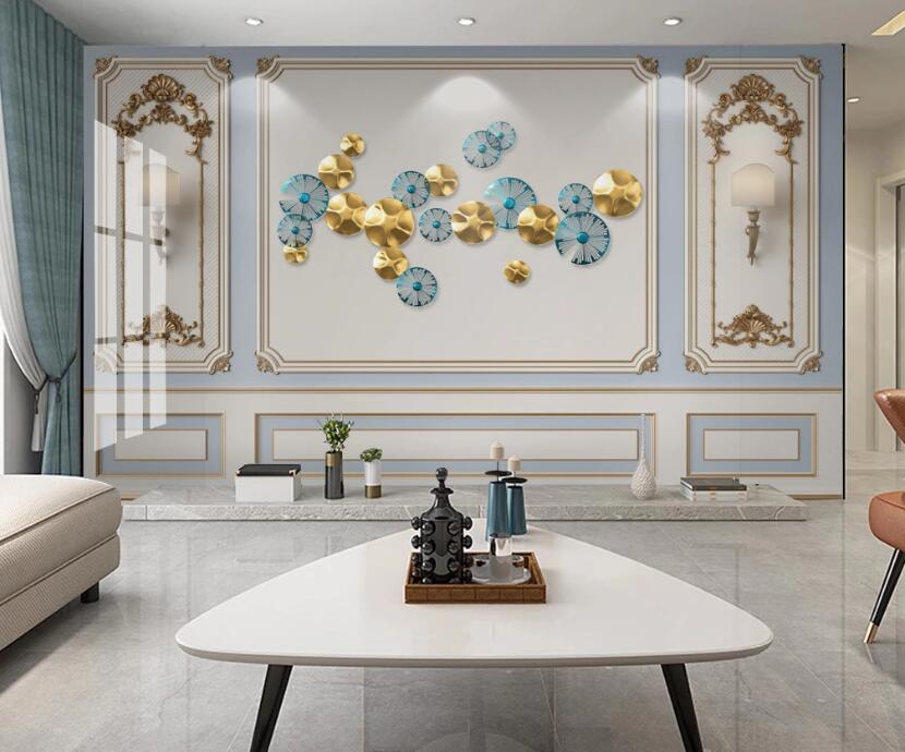 3D Two-color Disc 331 Wall Murals