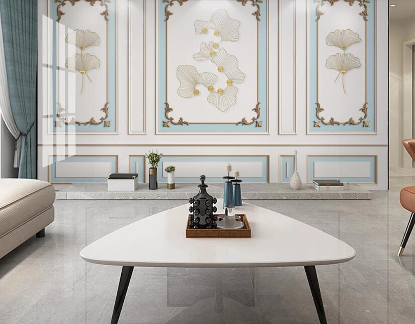 3D White Flowers 328 Wall Murals