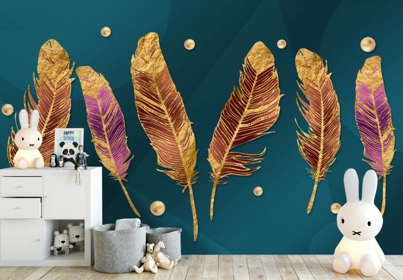 3D Magic Feather 316 Wall Murals