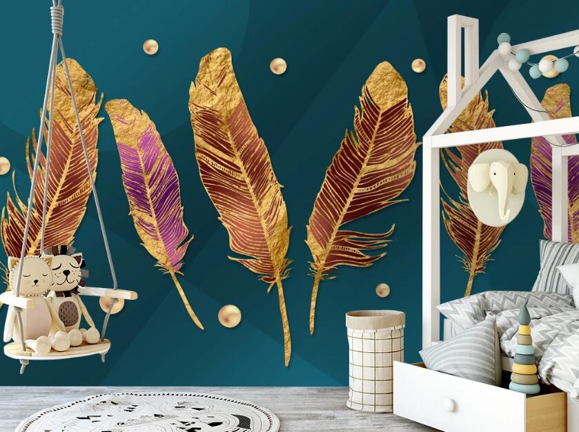 3D Magic Feather 316 Wall Murals