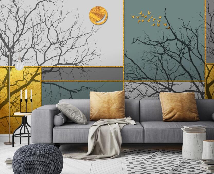 3D Dead Tree Artistic Conception 307 Wall Murals