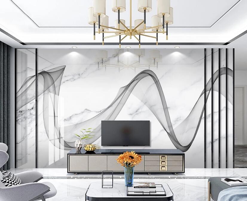 3D Elegant Ribbon 275 Wall Murals