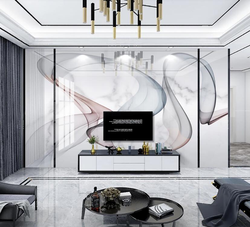 3D Elegant Ribbon 274 Wall Murals