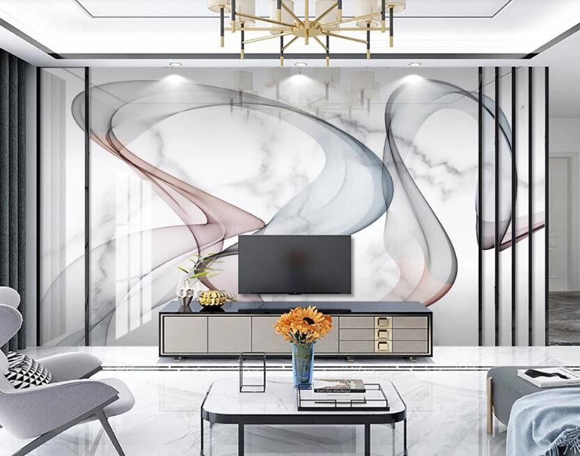 3D Elegant Ribbon 274 Wall Murals