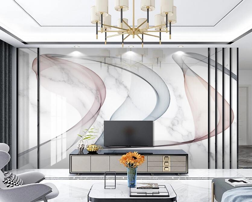 3D Elegant Ribbon 273 Wall Murals