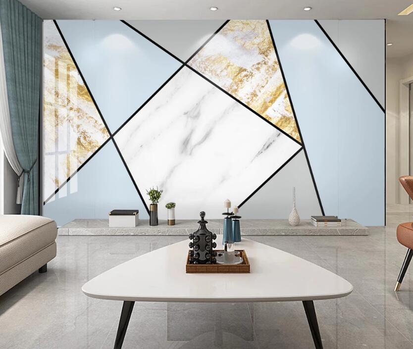 3D Four Color Puzzle 247 Wall Murals