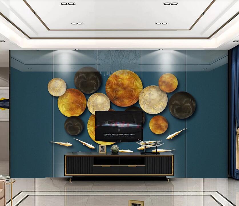 3D Four-color Disc 237 Wall Murals