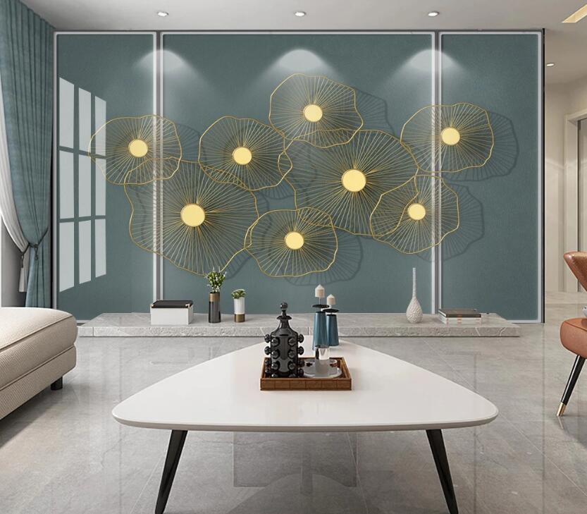 3D Nectarine Leaf Shape 214 Wall Murals