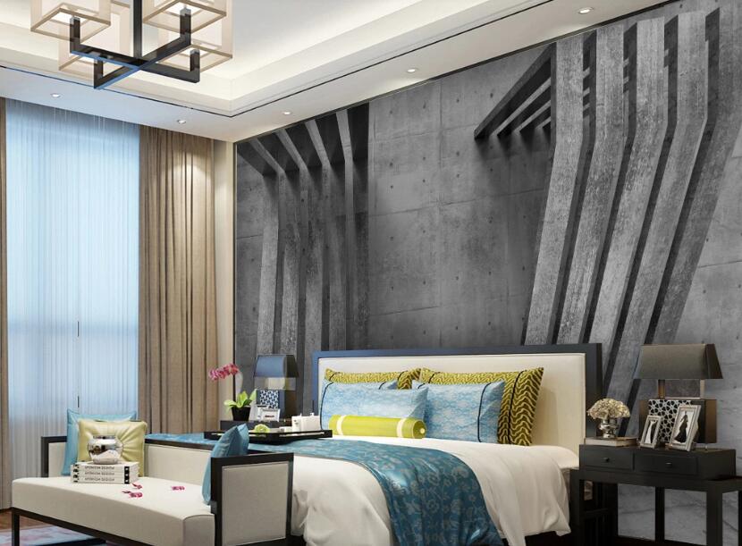 3D Gray Structure 194 Wall Murals