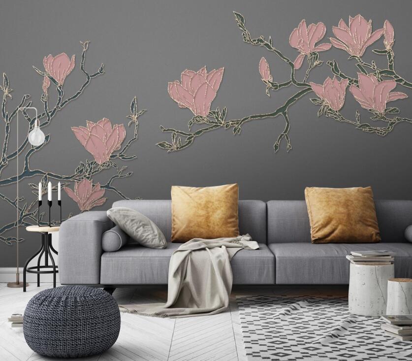 3D Artistic Conception Flowers 191 Wall Murals