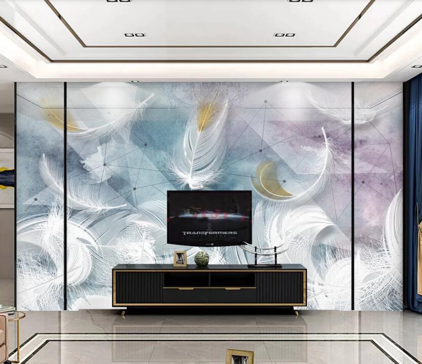 3D Dream Feather 179 Wall Murals