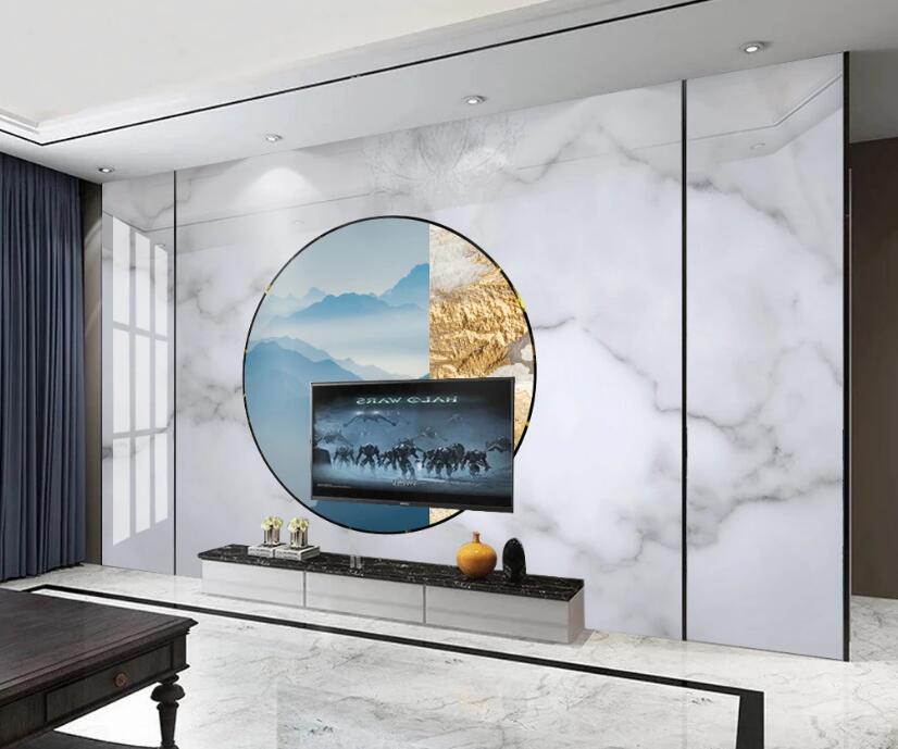 3D Round Fan Scenery 176 Wall Murals