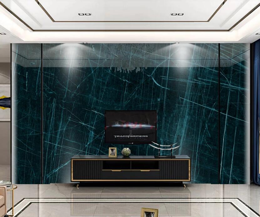 3D Dark Green Lines 163 Wall Murals