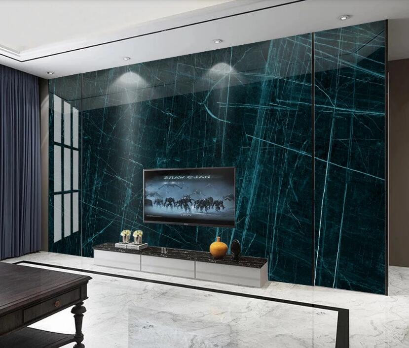 3D Dark Green Lines 163 Wall Murals