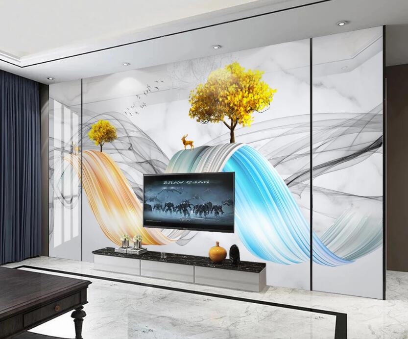 3D Paint Ribbon 141 Wall Murals