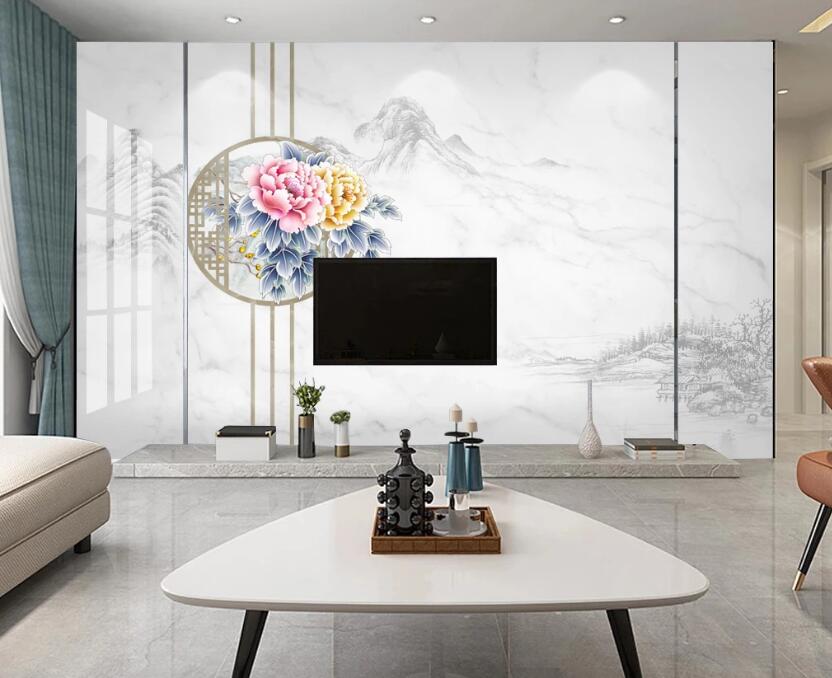 3D Antique Round Fan 139 Wall Murals